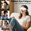 Eye Massager with Heat & Vibration – 5 Massage Modes, Bluetooth Music, Adjustable Headband, USB Rechargeable - Green